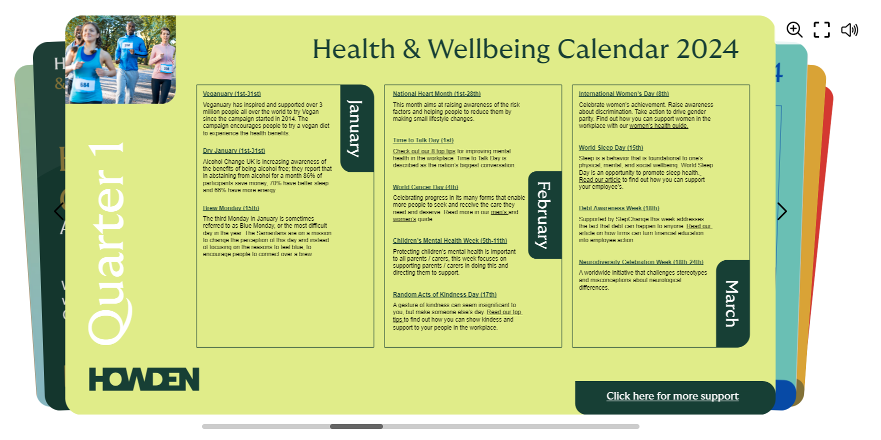 HEBW Wellbeing Calendar 2024